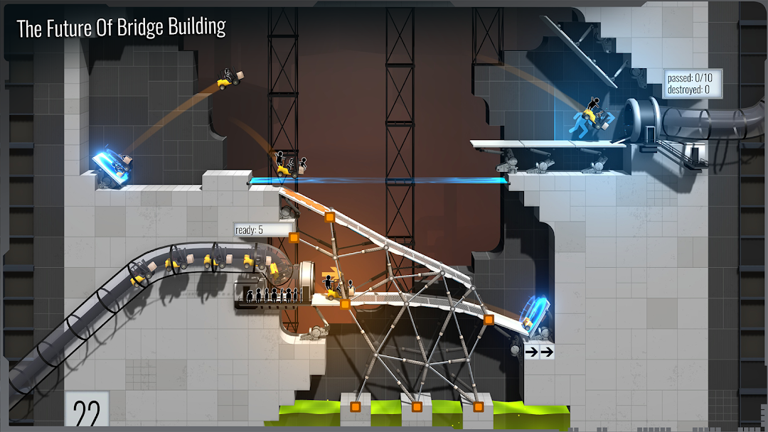Bridge Constructor Portal mod apk screenshot 2
