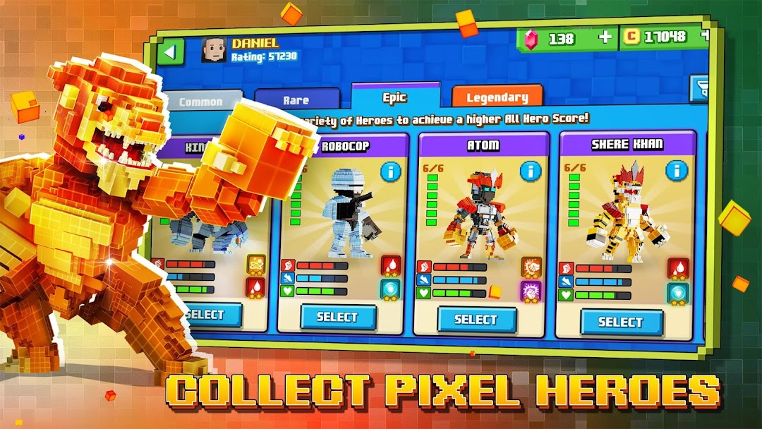 Super Pixel Heroes mod apk screenshot 1