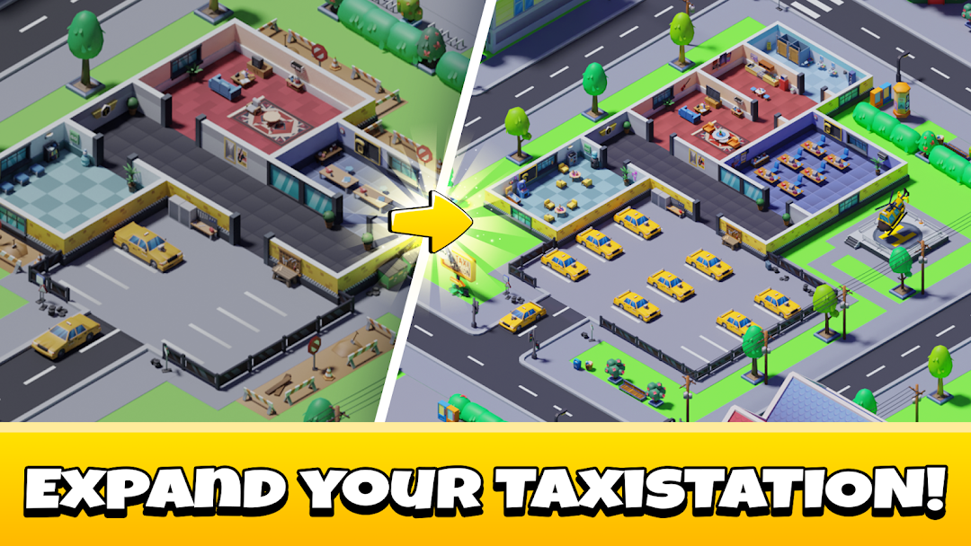 Idle Taxi Tycoon mod apk screenshot 1