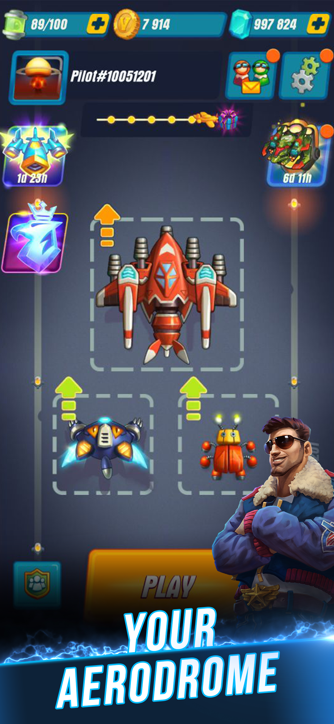 HAWK: Airplane Space games mod apk screenshot 2