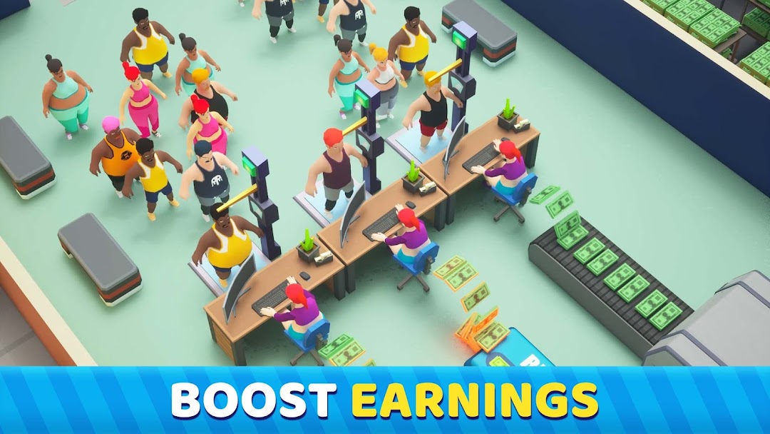 Fitness Club Tycoon mod apk screenshot 2