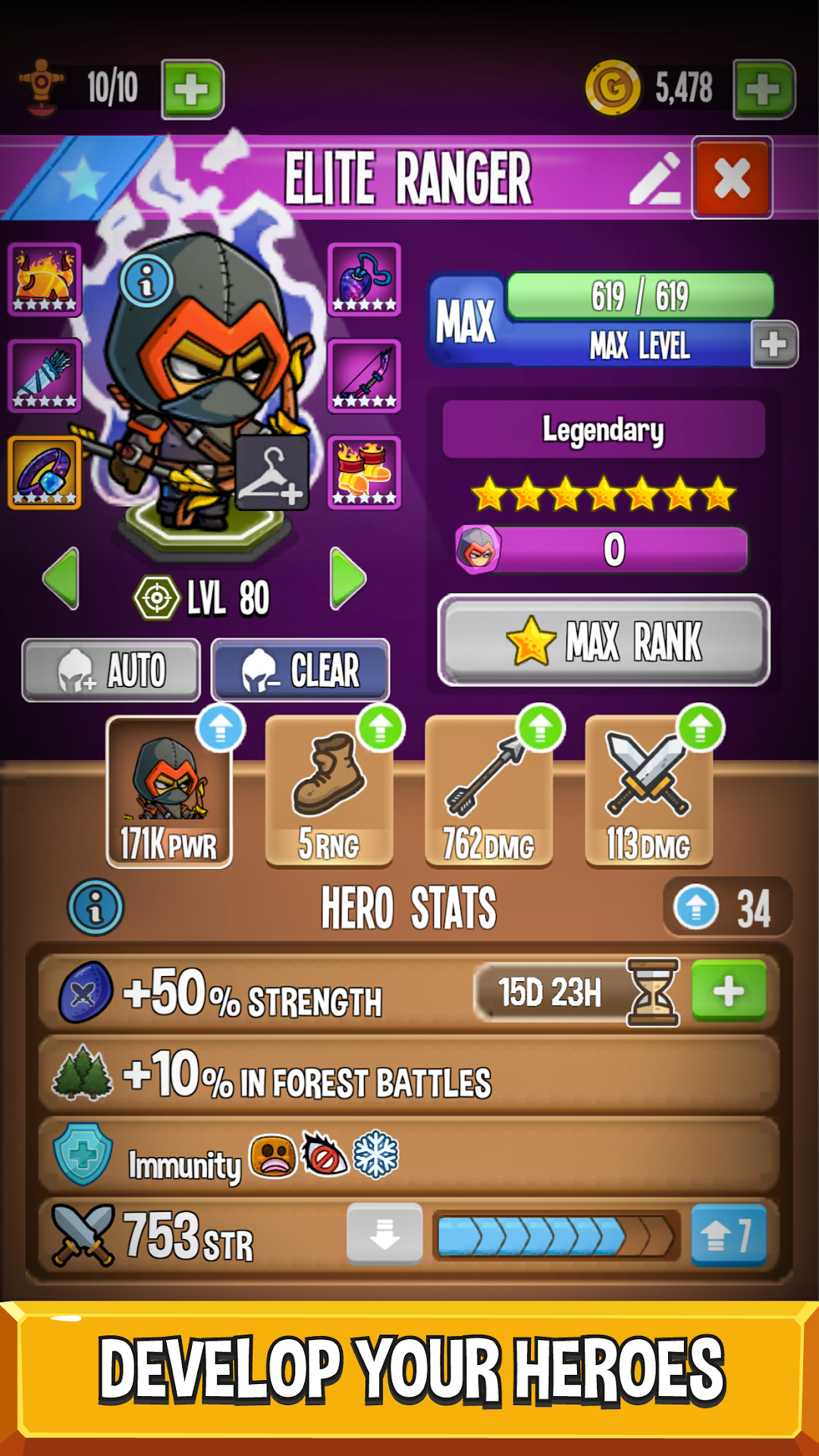 Five Heroes: The King's War mod apk screenshot 4