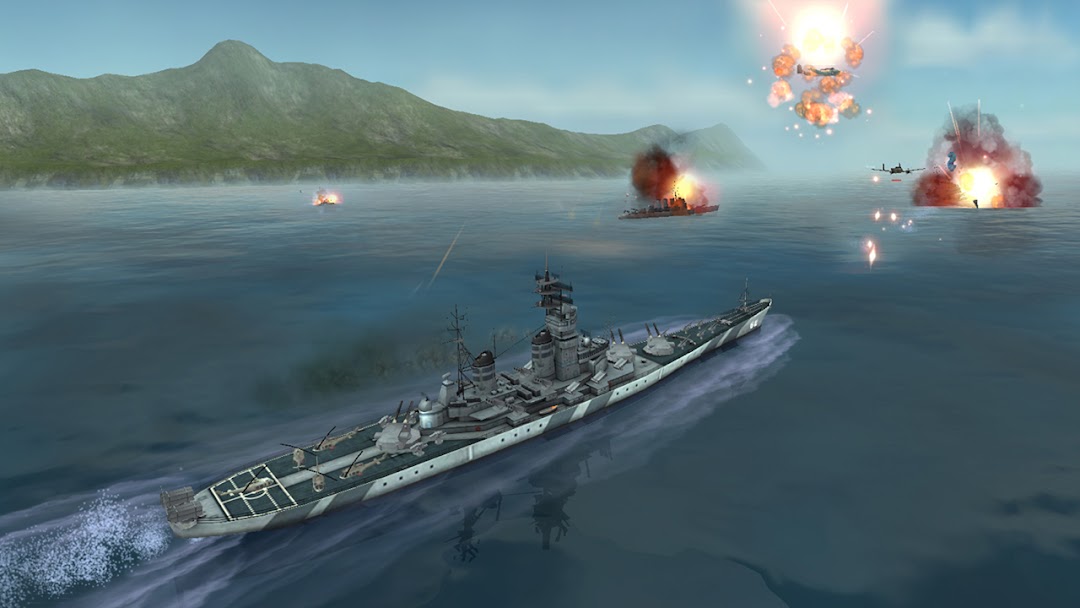 WARSHIP BATTLE:3D World War II mod apk screenshot 2