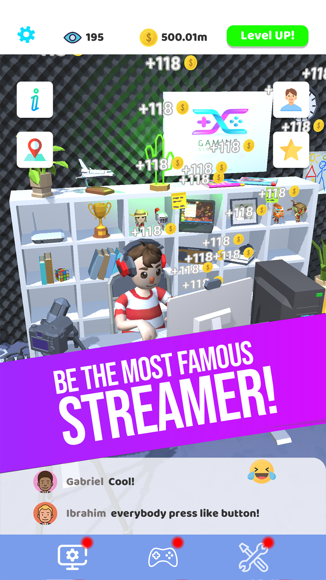 Idle Streamer! mod apk screenshot 1