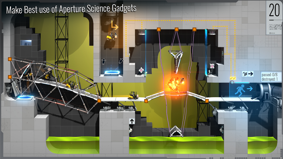 Bridge Constructor Portal mod apk screenshot 5