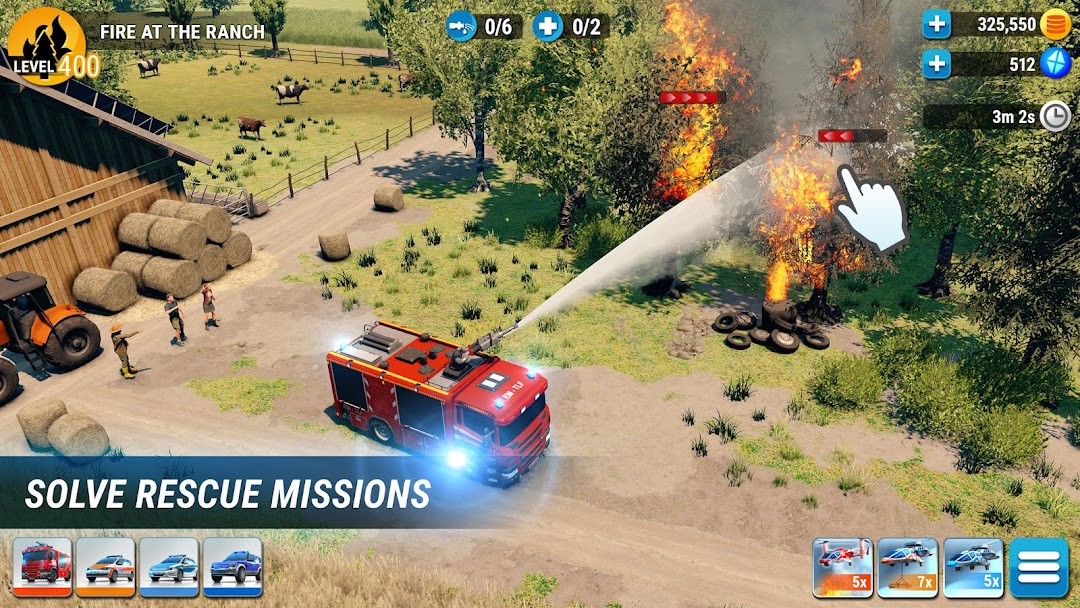 EMERGENCY HQ: firefighter game mod apk screenshot 2