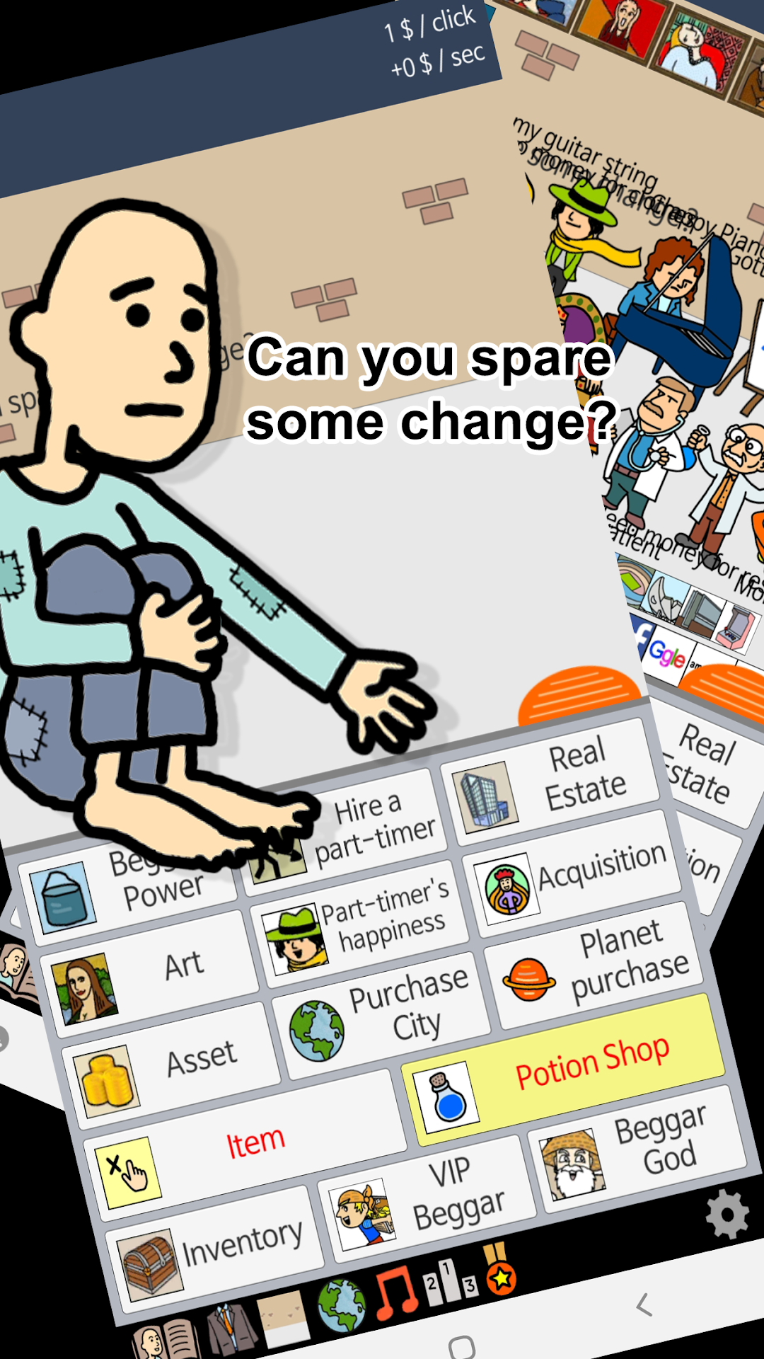 Beggar Life Clicker adventure mod apk screenshot 1