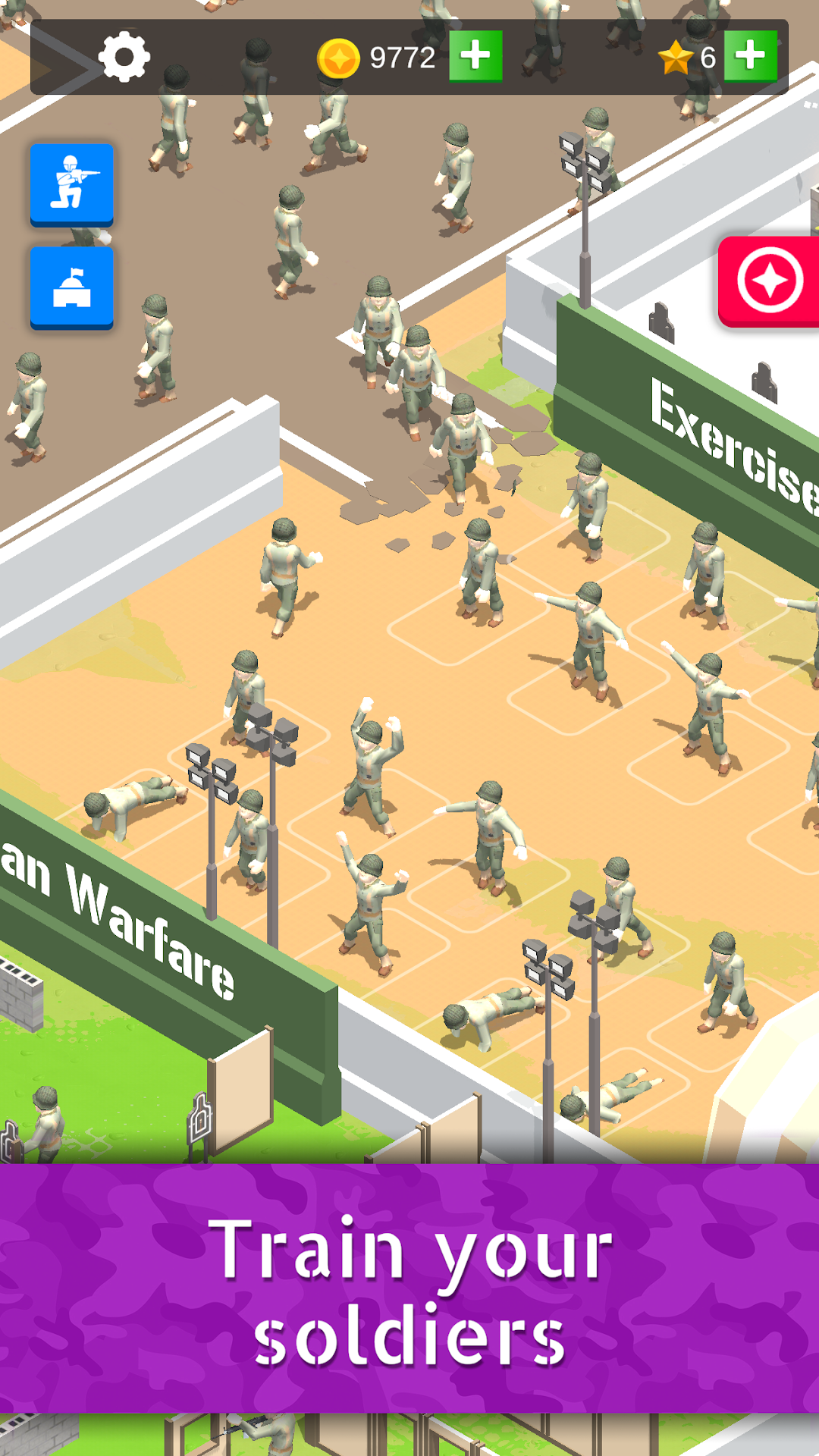 Idle Army Base: Tycoon Game mod apk screenshot 2