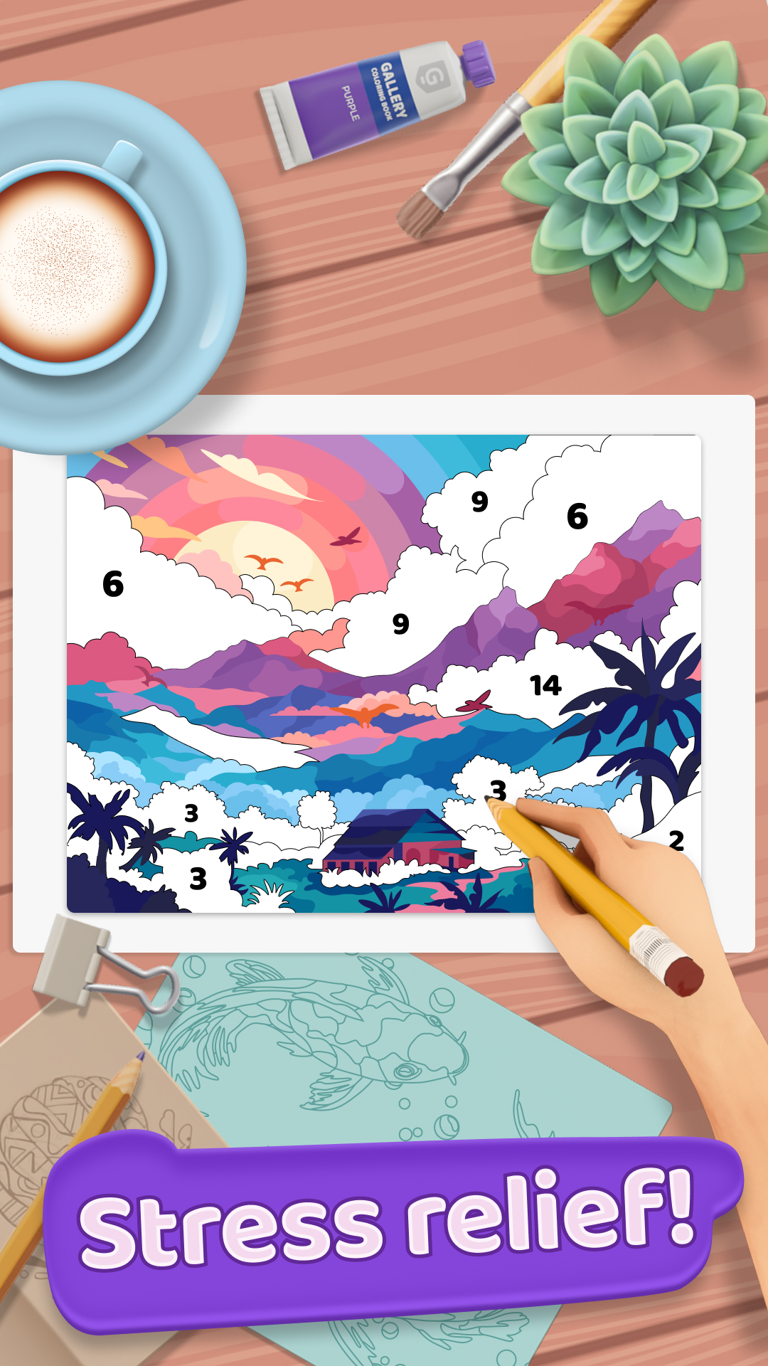 Gallery: Color by number game mod apk screenshot 3
