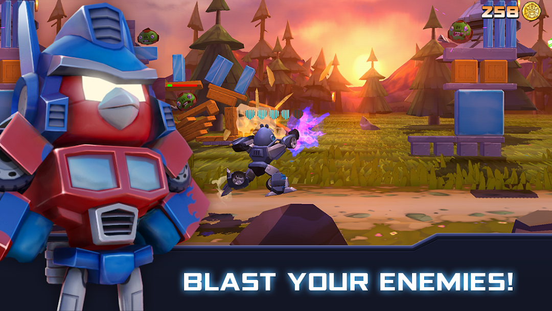 Angry Birds Transformers mod apk screenshot 1
