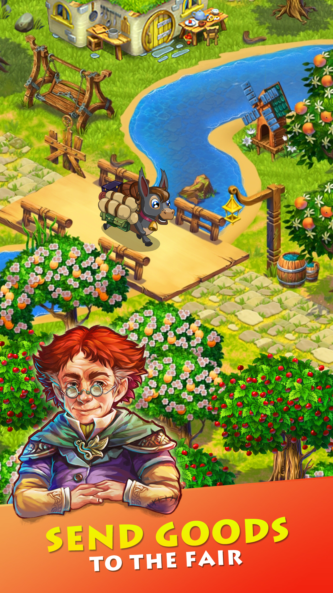 Farmdale: farm games Hay & Day mod apk screenshot 2