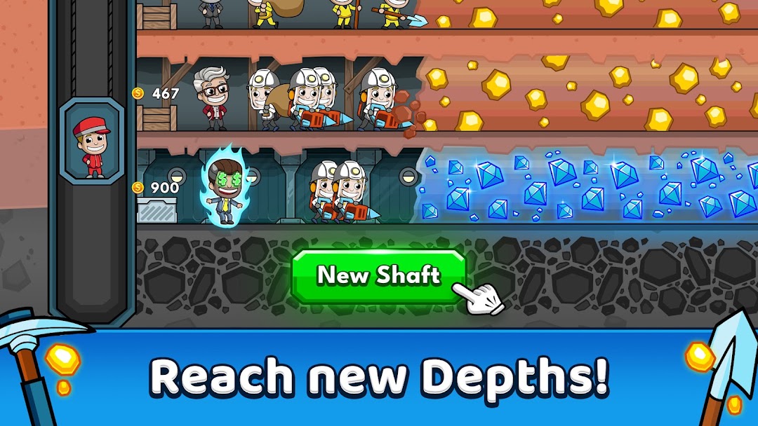 Idle Miner Tycoon: Gold Games mod apk screenshot 3