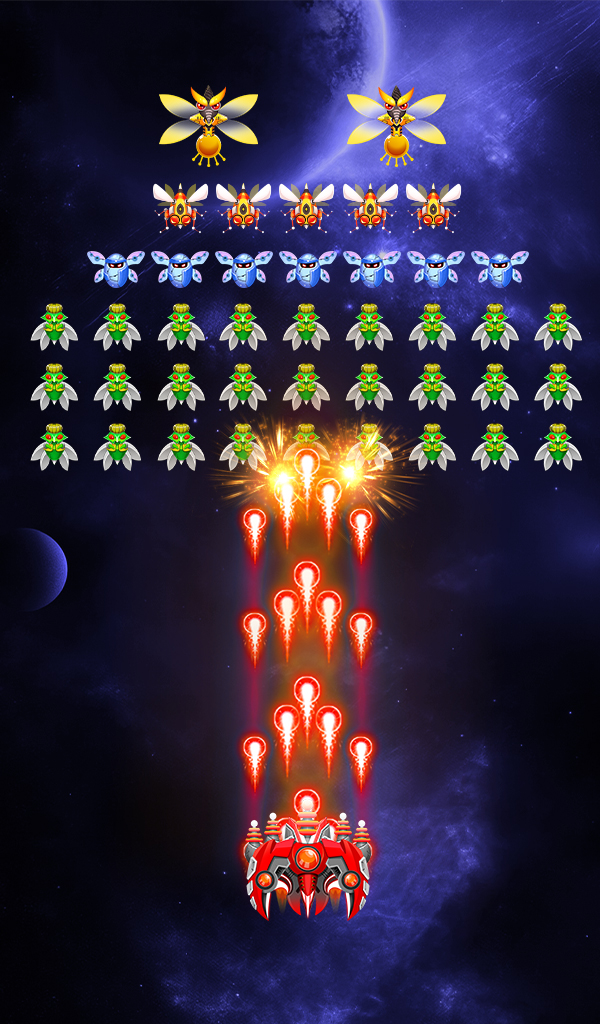 Space shooter - Galaxy attack mod apk screenshot 2