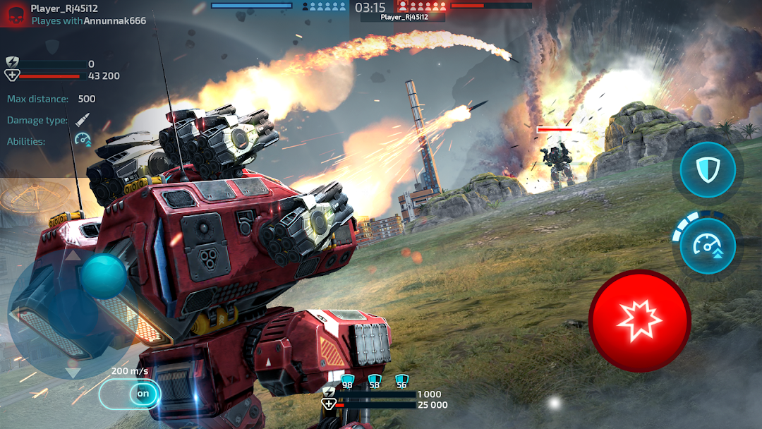 Robot Warfare: PvP Mech Battle mod apk screenshot 2