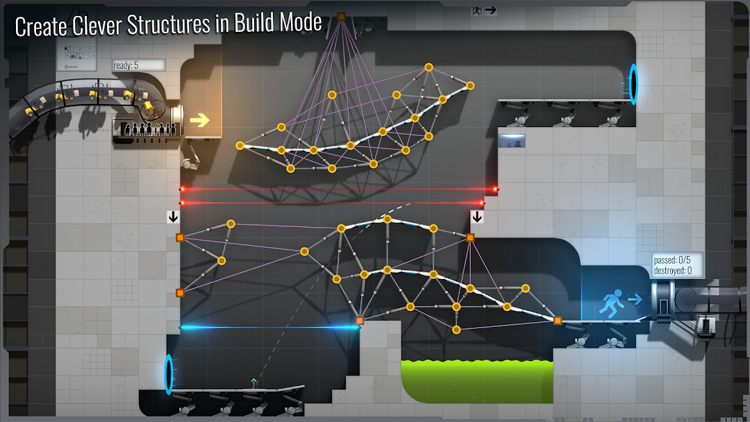 Bridge Constructor Portal mod apk screenshot 4