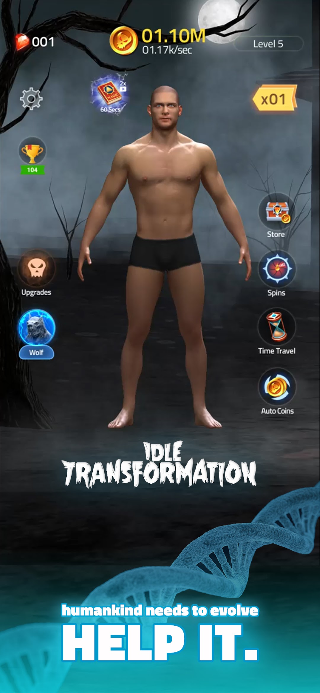 Idle Transformation mod apk screenshot 1