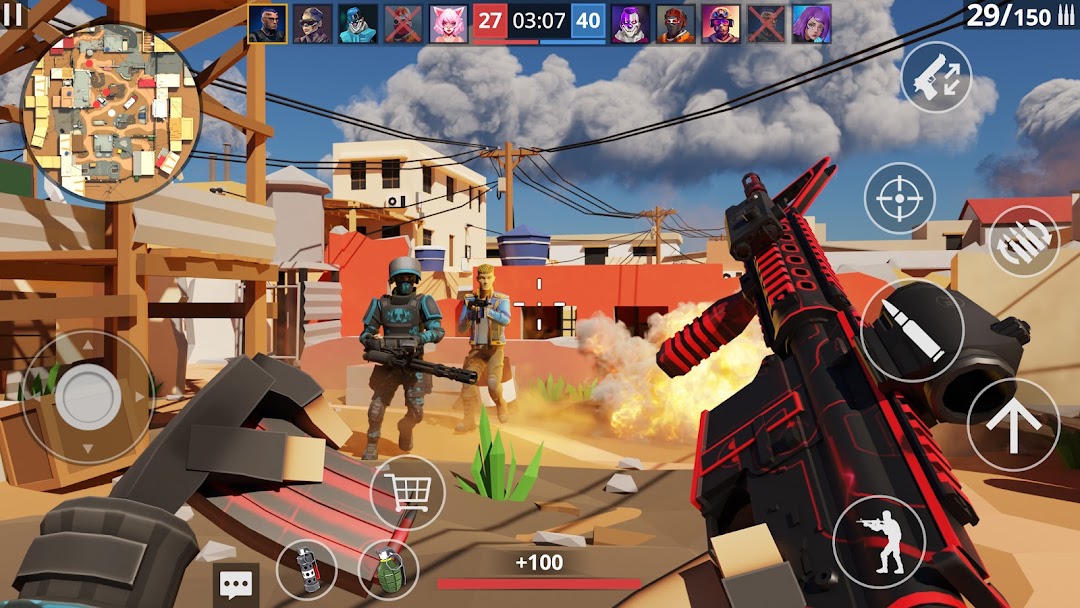 POLYWAR: 3D FPS online shooter mod apk screenshot 1