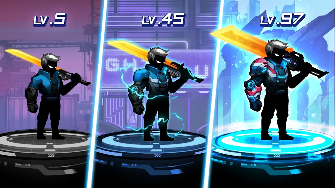 Cyber Fighter: Offline Fantasy mod apk screenshot 3