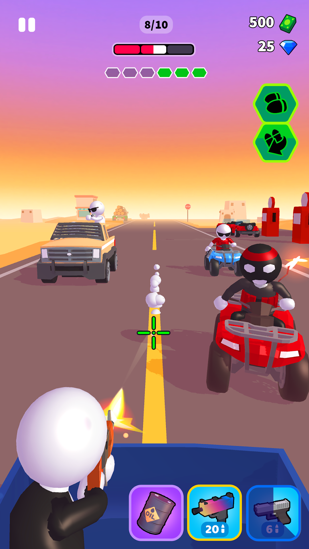 Rage Road - Car Shooting Game mod apk screenshot 2
