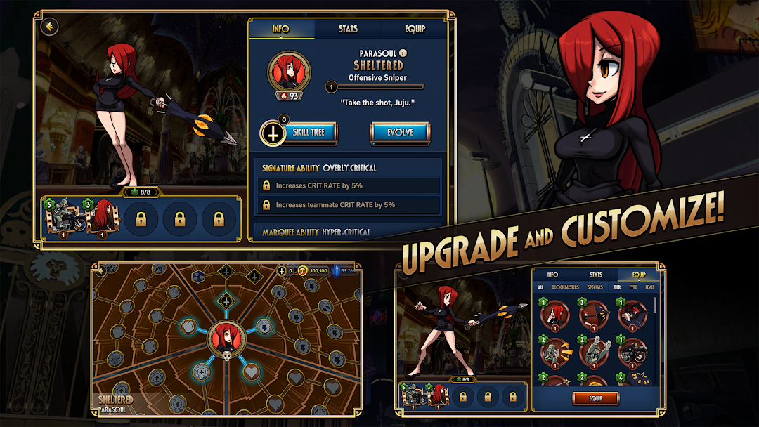Skullgirls: Fighting RPG mod apk screenshot 4
