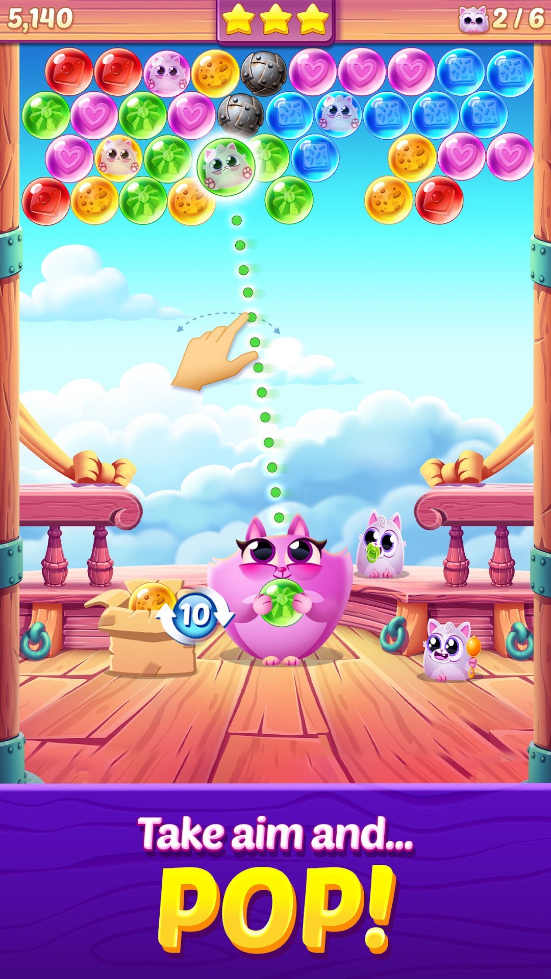 Cookie Cats Pop - Bubble Pop mod apk screenshot 3