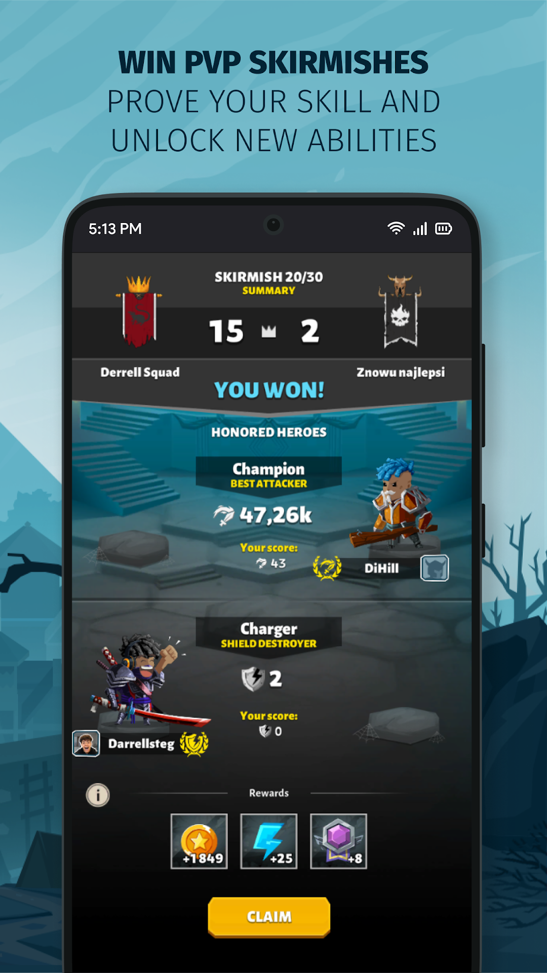 Slash & Roll: Dice Heroes mod apk screenshot 3