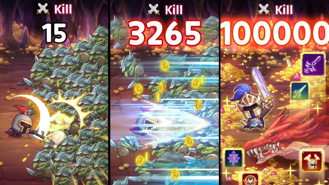 Retro Hero Mr Kim : Idle RPG mod apk screenshot 1