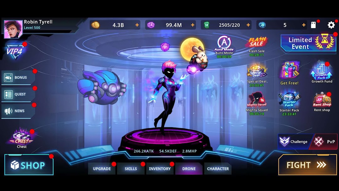 Cyber Fighter: Offline Fantasy mod apk screenshot 5