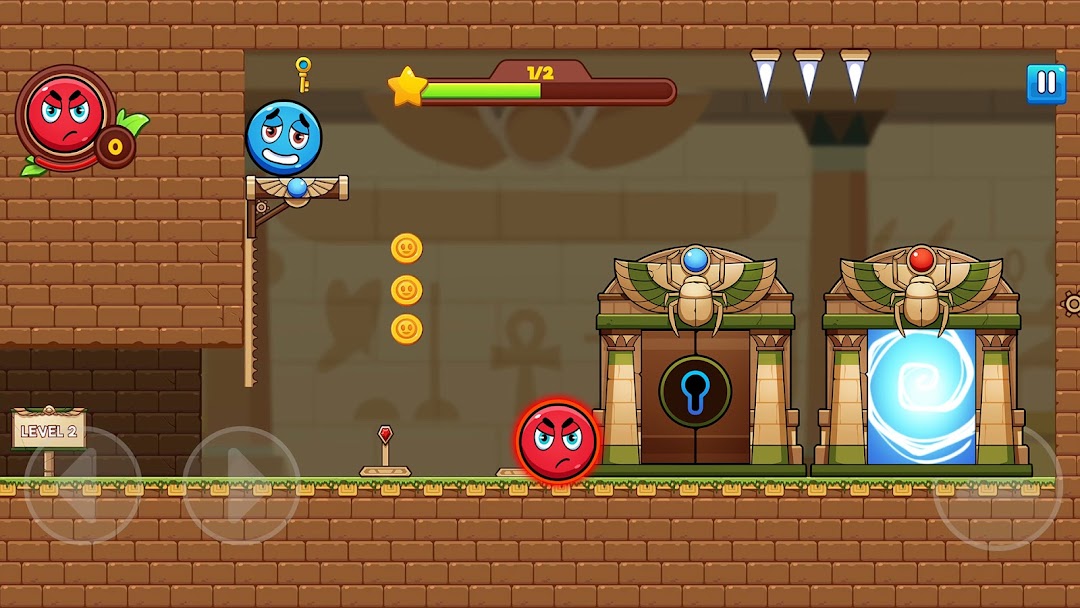 Red and Blue: Twin Color Ball mod apk screenshot 5