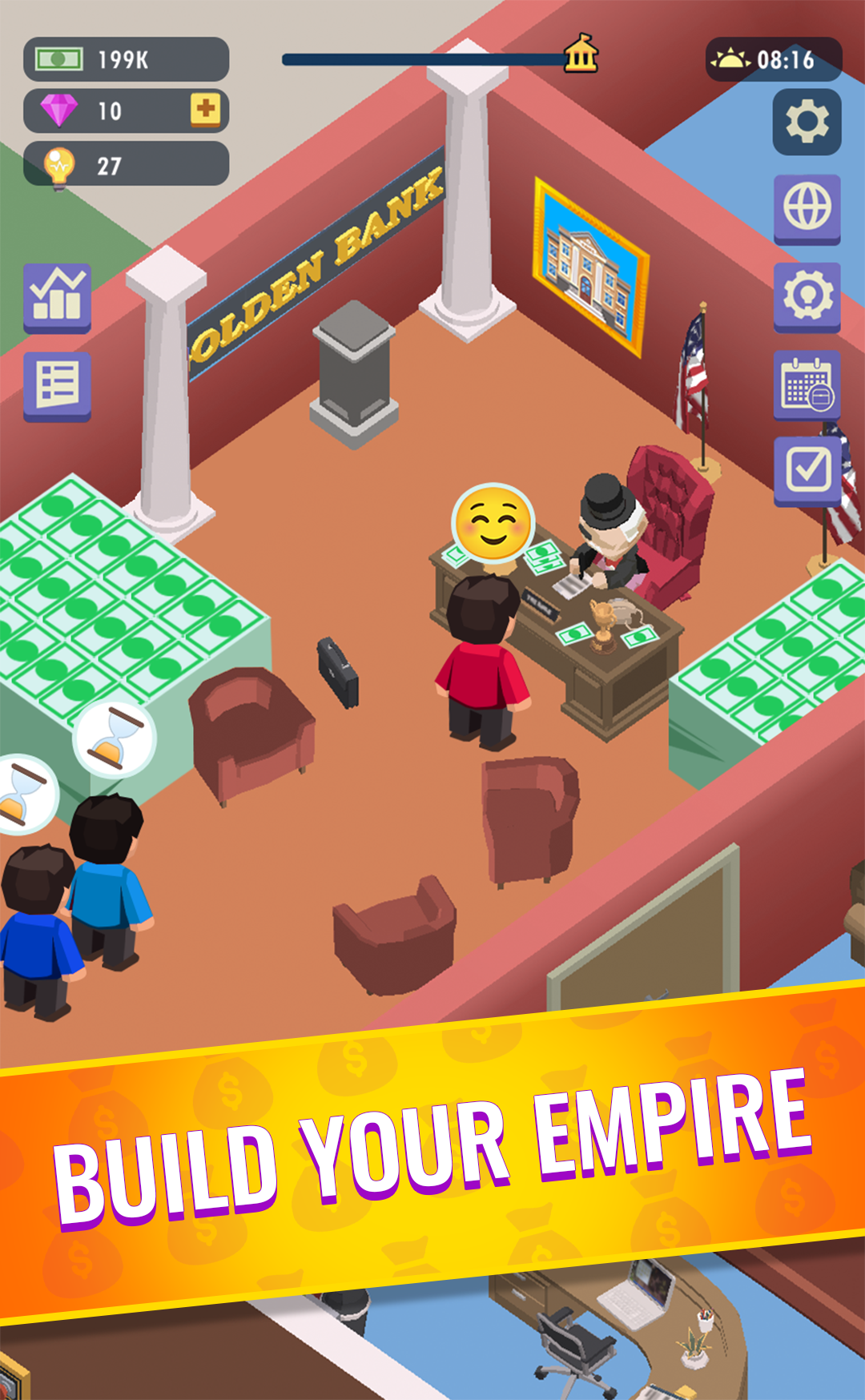Idle Bank - Money Games mod apk screenshot 1