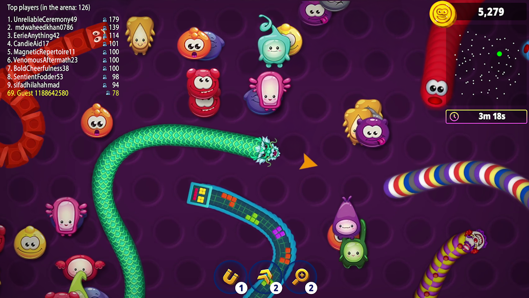 Worms Zone .io - Hungry Snake mod apk screenshot 5