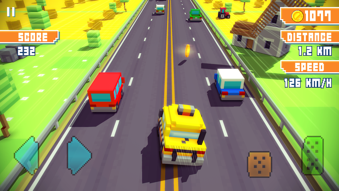 Blocky Highway: Traffic Racing mod apk screenshot 5