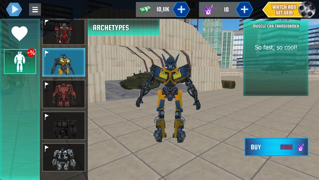 Robot Shark mod apk screenshot 2