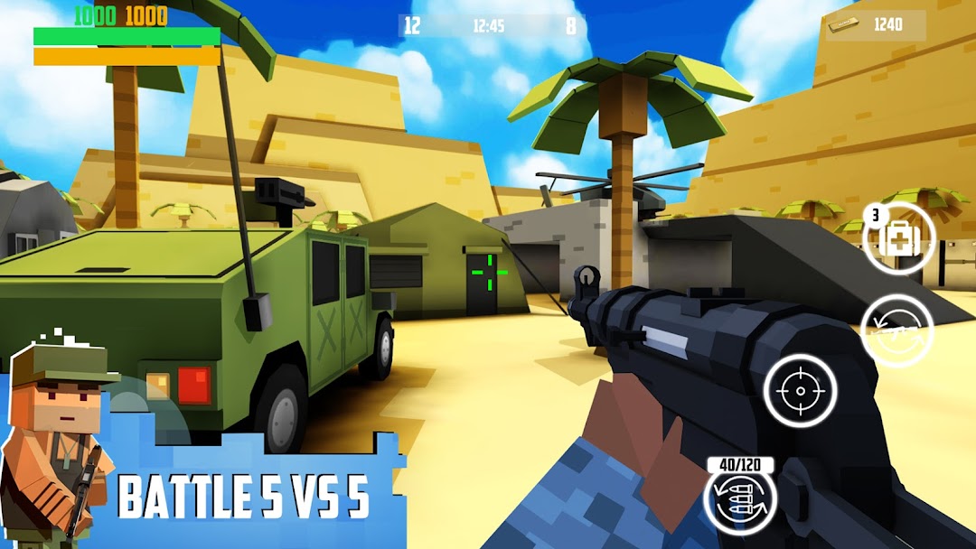 Block Gun 3D: FPS Shooter PvP mod apk screenshot 1