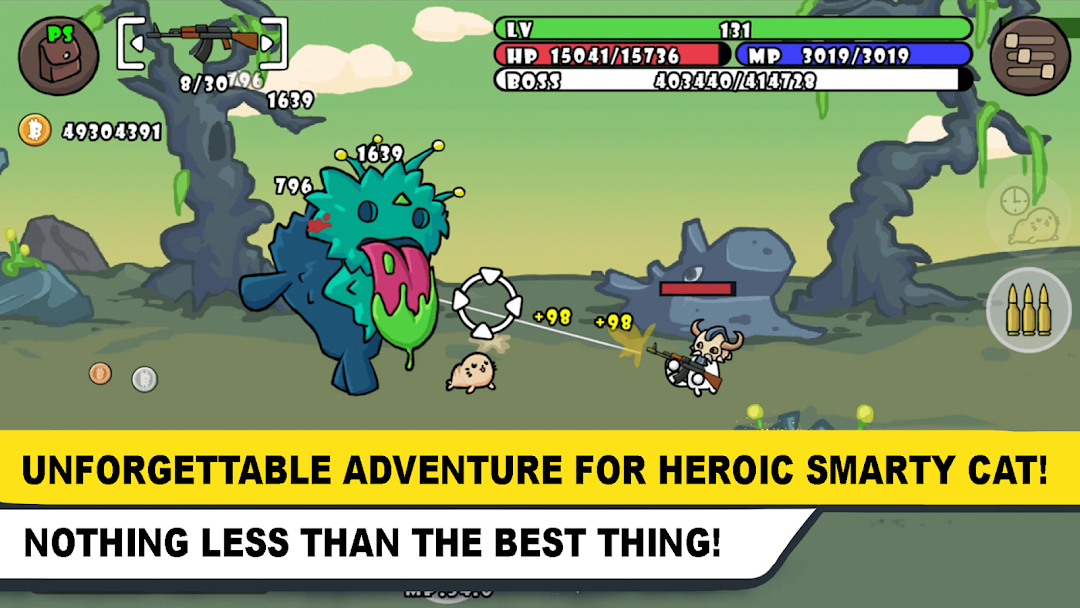 Cat shoot war: offline games mod apk screenshot 4