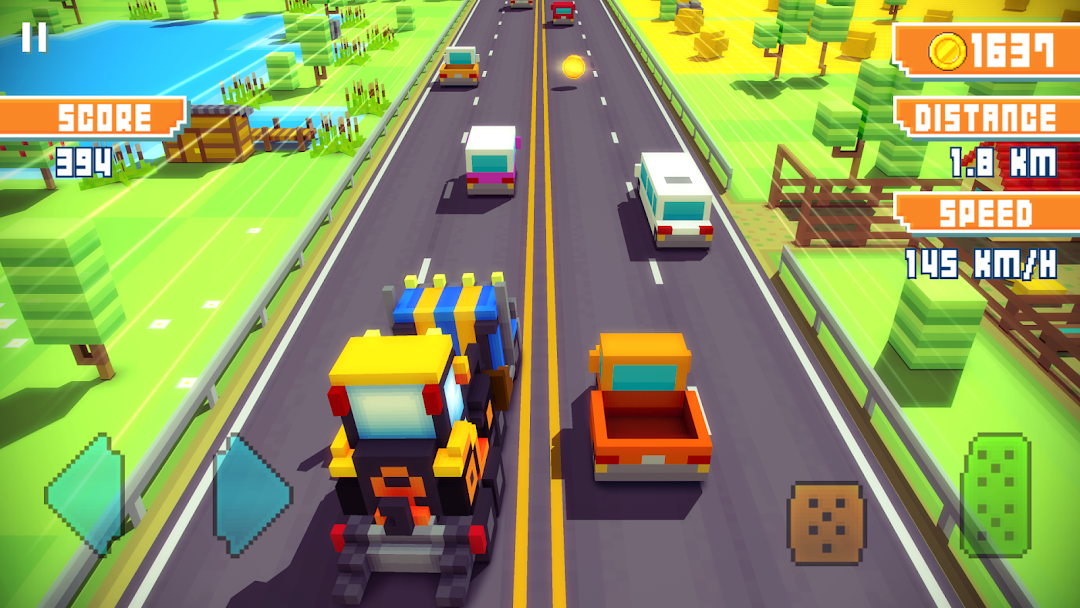 Blocky Highway: Traffic Racing mod apk screenshot 4