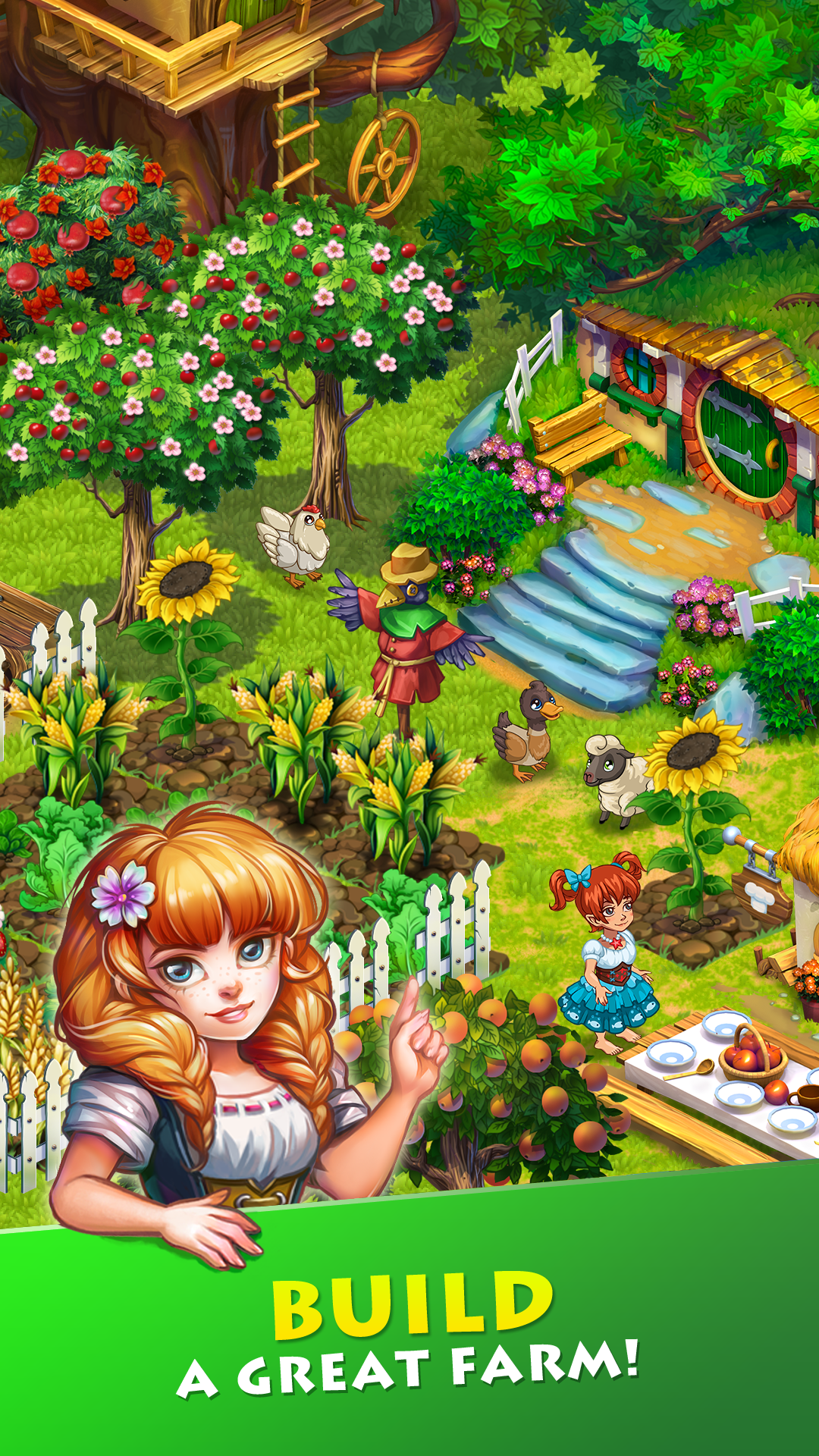 Farmdale: farm games Hay & Day mod apk screenshot 1