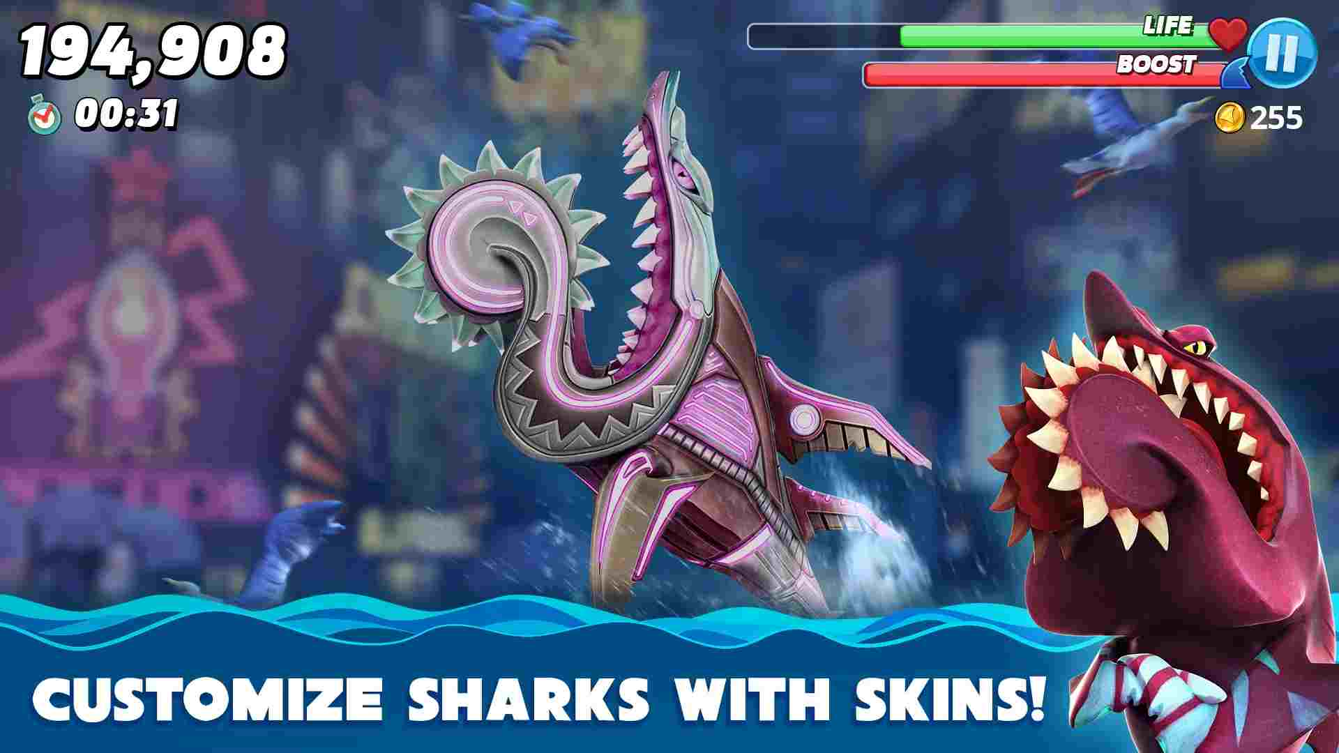 Game Hungry Shark World 