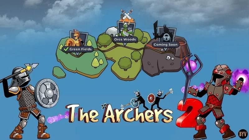 The Archers 2 1.7.5.0.9 APK MOD [Menu LMH, Huge Amount Of Money stars coins gems, all weapons unlocked]