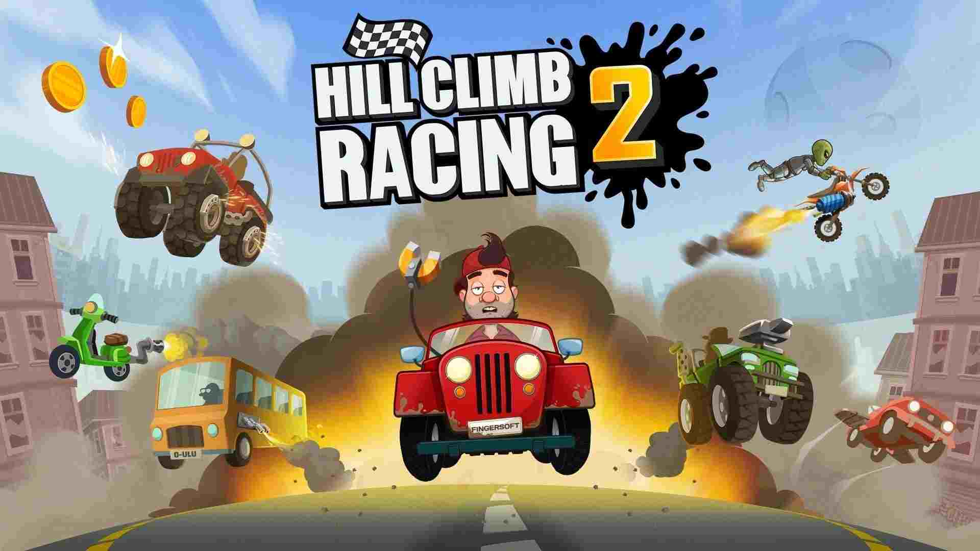 Hill Climb Racing 2 1.60.5 APK MOD [Menu LMH, Huge Amount Of Money diamond fuel, all cars unlocked]