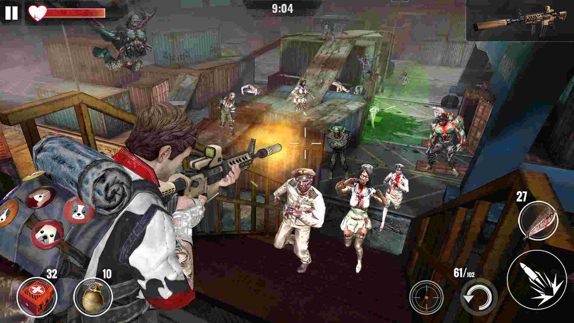 ZOMBIE HUNTER 1.86.1 APK MOD [Menu LMH, Huge Amount Of gold, money, ammo,  free shopping]