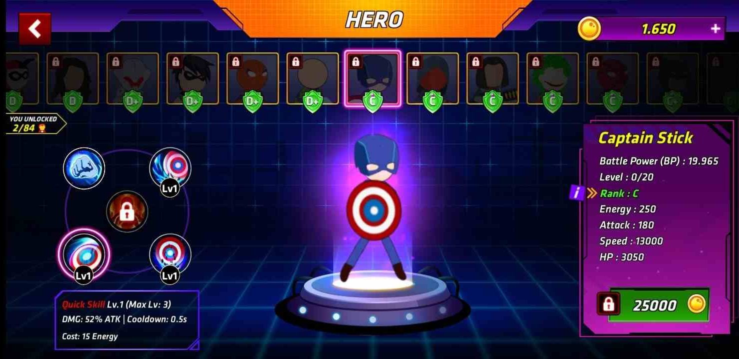 Tai Super Stickman Heroes Fight 