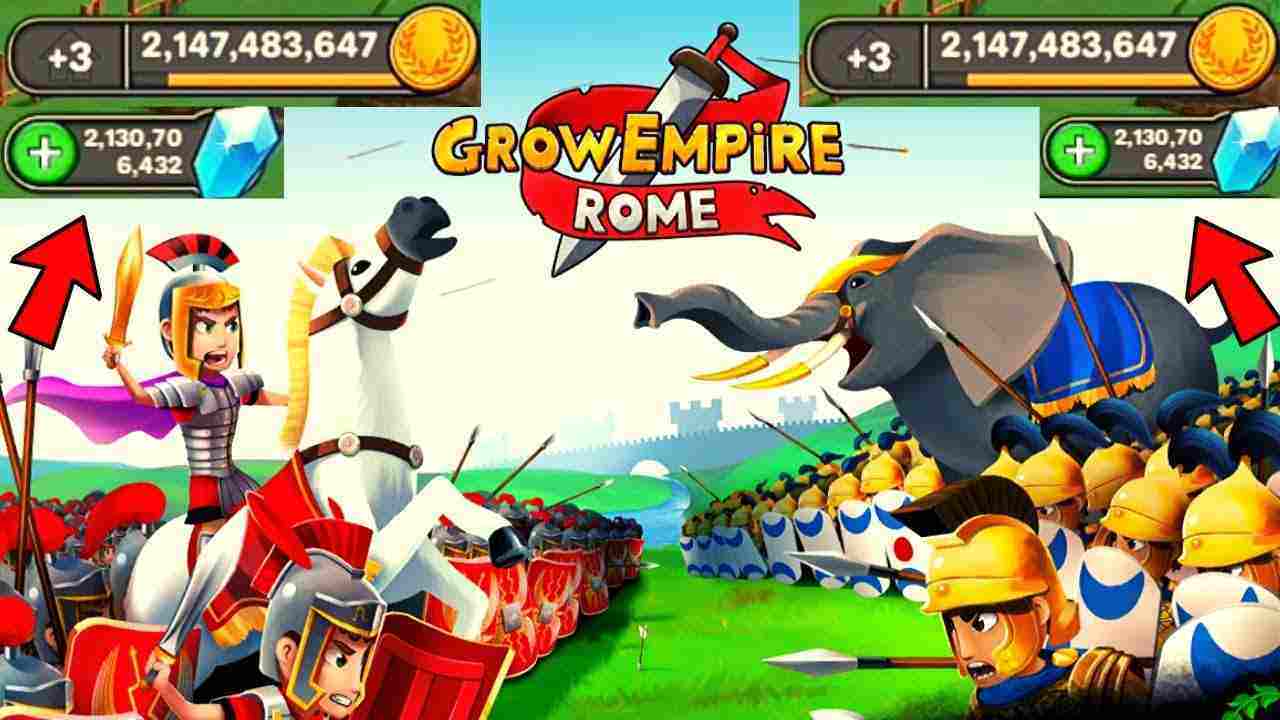 Grow Empire: Rome 1.39.1 APK MOD [Menu LMH, Full Đá Qúy, Vàng]
