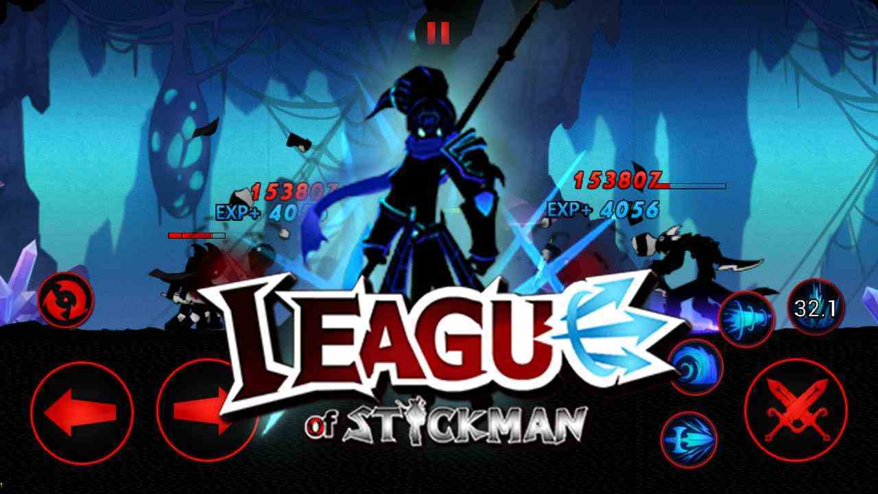League of Stickman 6.1.6 APK MOD [Menu LMH, Huge Amount Of gems money, no cooldown, unlock all characters, max level]