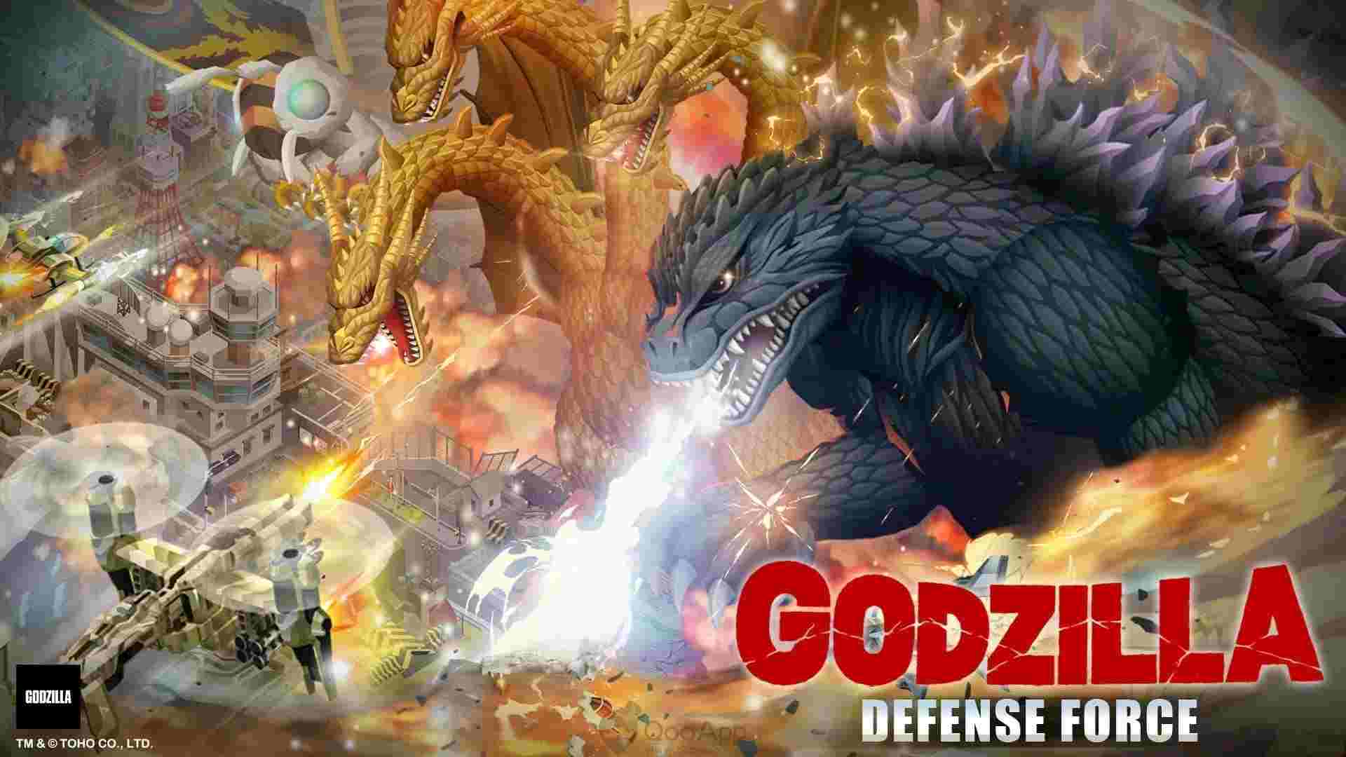 Godzilla Defense Force 2.3.18 APK MOD [Menu LMH, Huge Amount Of Money and gems, free shopping]