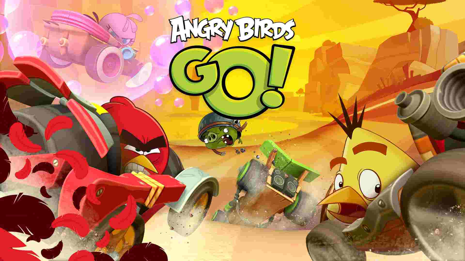 Angry Birds Go 2.9.2 APK MOD [Menu LMH, Lượng Tiền Rất Lớn, Đá Qúy, Sở Hữu Xe]