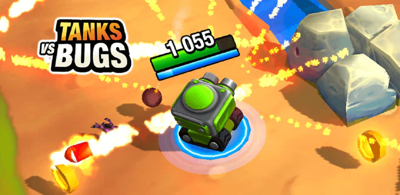 Tanks vs Bugs 1.2.2 APK MOD [Menu LMH, Huge Amount Of Money and gems, god mode, one hit, esp]