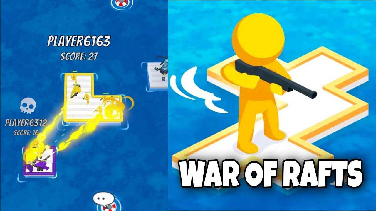 War of Rafts 0.50.05 APK MOD [Menu LMH, Lượng Tiền Rất Lớn, Full Đá Qúy]