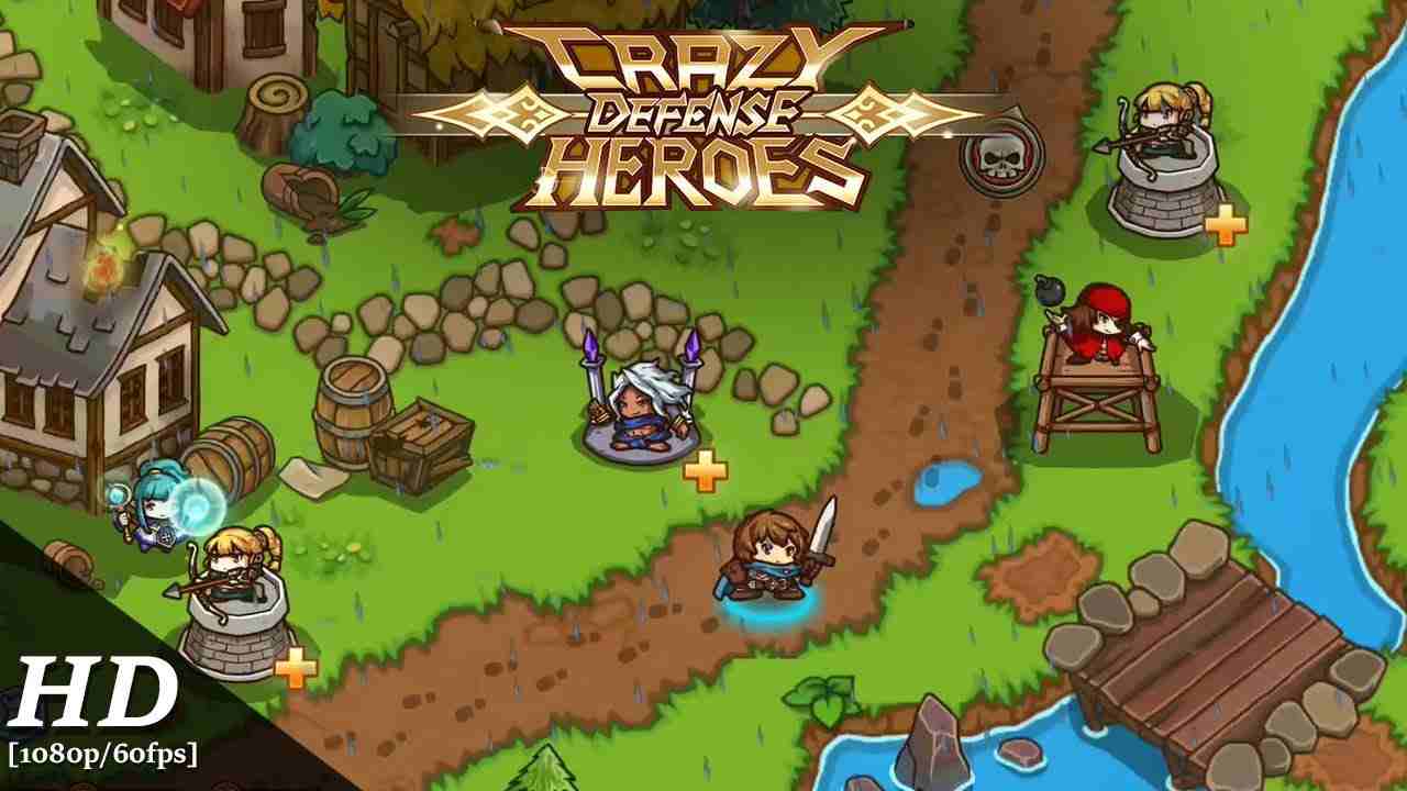 Crazy Defense Heroes 4.0.0 APK MOD [Menu LMH, Lượng Lớn Full tiền, Đá Qúy, Onehit, Bất tử]