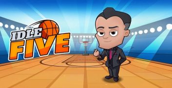 Idle Five Basketball Tycoon MOD APK 1.43.3 [Menu LMH, Unlimited Money gems gold, free purchase vip] image